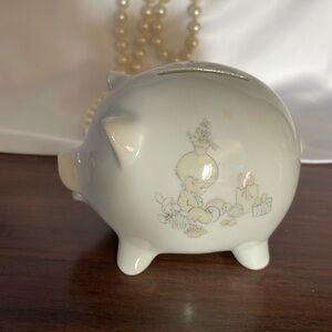 Precious Moments Vintage 1985 Ceramic Piggy Bank🐷